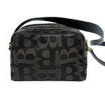 画像をギャラリービューアに読み込む, 【中古】BURBERRY バーバリー ロゴ柄 ショルダーバッグ ブラウン 茶 キャンバス レザー 斜めがけ i0926aq015120
