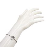 画像をギャラリービューアに読み込む, 【中古】フェンディ FENDI ブレスレット エフイズフェンディ シルバー FFロゴ ラインストーン 約19.5cm 箱付き
