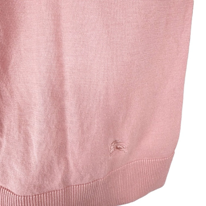 【中古】バーバリー BURBERRY アンサンブルニット 半袖 カーディガン セット コットン くすみピンク i0606aq01520