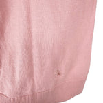 将图片加载到图库查看器，【中古】バーバリー BURBERRY アンサンブルニット 半袖 カーディガン セット コットン くすみピンク i0606aq01520
