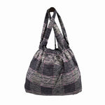 Load image into Gallery viewer, 【中古】ドゥロワー Drawer ノベルティ エコバッグ 折りたたみ グレー ロゴ 総柄 トートバッグ 軽量 i1222h0076
