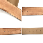 将图片加载到图库查看器，【中古】ルイヴィトン LOUIS VUITTON ベルト サンチュール バックル レザー シルバー×ベージュ系 i0413oq007253
