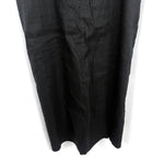 Load image into Gallery viewer, 【中古】栗原はるみ KURIHARA HARUMI サロペットスカート ロング 裾スリット リネン混 ブラック 黒 h1223rq0166
