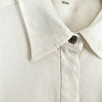 Load image into Gallery viewer, 【中古】イエナ IENA 半袖リネンシャツ ワイドシルエット サファリシャツ風 アイボリー i0526y0108
