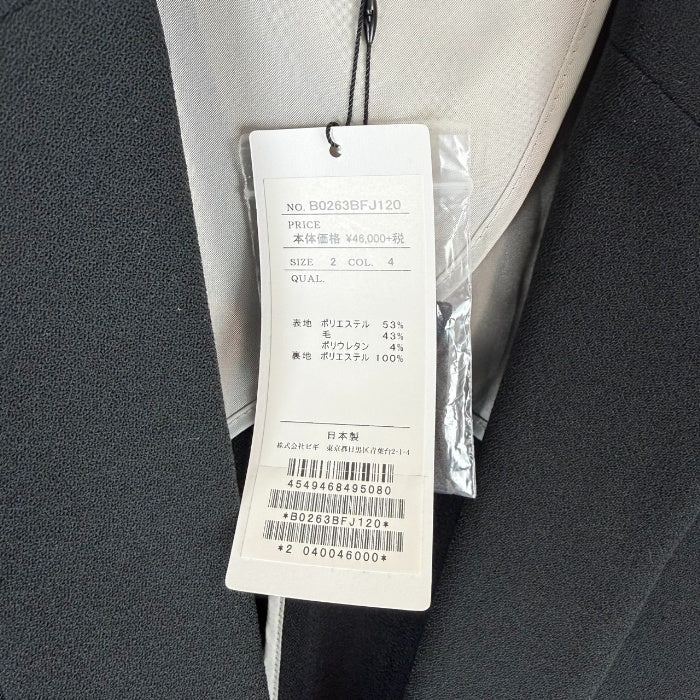 【中古】モガ MOGA ジャケット テーラード シングルボタン 未使用 タグ付き ブラック 黒 i0430n00312