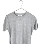 将图片加载到图库查看器，【中古】エポカ EPOCA クルーネック半袖ニット 薄手 透け感 シンプル ライト杢グレー i0818n0068
