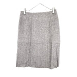 Load image into Gallery viewer, 【中古】オールドイングランド OLD ENGLAND ひざ丈リネンスカート 台形 ベージュ ライトブラウン系 i0703n0095
