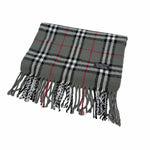 画像をギャラリービューアに読み込む, 【中古】BURBERRY バーバリー マフラー ノバチェック グレー 100％ラムウール i1124tq01320
