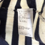 将图片加载到图库查看器，【中古】セオリー Theory ボーダーニット クルーネック コットン カシミヤ 薄手 アイボリー 濃紺 i0703n0104
