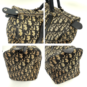 ディオール DIOR ミニボストンバッグ トロッター ベージュ ブラック ディオール DIOR ミニボストンバッグ トロッター ベージュ ブラック