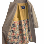 将图片加载到图库查看器，【中古】BURBERRY バーバリー ステンカラーコート ライナー付き ベージュ ノバチェック 比翼 i1013tq02160
