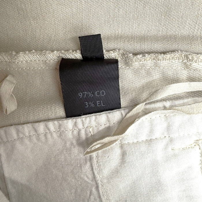 【中古】ルヴェルソーノアール Le Verseaunoir ひざ丈台形スカート コットン ストレッチ ライトベージュ i0703n0084