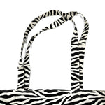 Load image into Gallery viewer, 【中古】ウーア Uhr エコバッグ サブバッグ ゼブラ柄 モノトーン ブラック ホワイト 黒 白 i0619wq0265
