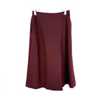 Load image into Gallery viewer, 【中古】エポカザショップ EPOCA THE SHOP キュロットスカート 巻きスカート風 ワインレッド i0703n0012
