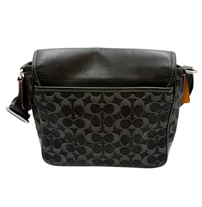 中古】COACH コーチ シグネチャー ショルダーバッグ C0938 ブラック
