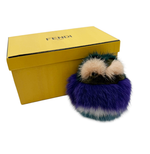 画像をギャラリービューアに読み込む, 【中古】FENDI フェンディ モンスター チャーム ファー キーホルダー バッグチャーム マルチカラー i0926aq006110
