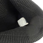 将图片加载到图库查看器，【中古】モンクレール MONCLER ニット帽 ビーニー ニットキャップ ロゴワッペン ブラック 黒 i0606aq00847
