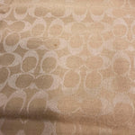 将图片加载到图库查看器，【中古】コーチ COACH ストール シグネチャー CCロゴ シルク混 上質 上品 ベージュ系 i0601oq00817
