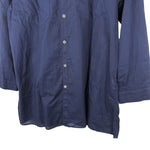 将图片加载到图库查看器，【中古】ギャルリーヴィー GALERIE VIE シャツ 8分袖 コットン 透け感 ネイビー 紺 i0703n0172
