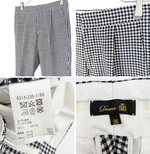 Load image into Gallery viewer, 【中古】ドゥロワー Drawer ギンガムチェックパンツ ネイビー ホワイト 36 i1104y00114
