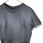 画像をギャラリービューアに読み込む, 【中古】Salvatore Ferragamo フェラガモ ベロア切替 ワンピース ブラック i1207oq009220
