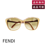 将图片加载到图库查看器，【中古】FENDI フェンディ サングラス ベージュ FF柄 レディース j0618lq02149
