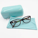 将图片加载到图库查看器，【中古】Tiffany &amp; Co. ティファニー メガネフレーム ブラウン ケース付き i1029pq004110
