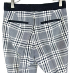 将图片加载到图库查看器，【中古】ドゥロワー Drawer タータンチェックパンツ コットン テーパード ネイビー ホワイト i0805k00116
