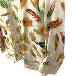 Load image into Gallery viewer, 【中古】エルメス HERMES シルクブラウス PLUMES 長袖 羽 フェザー柄 上質 アイボリー ブラウン系 i0627aq011220
