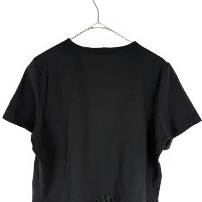 【中古】ヨーコチャン YOKO CHAN 半袖カットソー 後ろペプラム シンプル 可愛い ブラック 黒 i0818n00112
