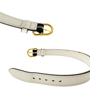 中古】GUCCI グッチ 首輪 ペット ホワイト レザーベルト i0907oq02163