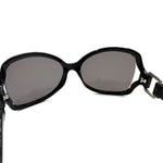 Load image into Gallery viewer, 【中古】ロエベ LOEWE サングラス 黒縁 大きめレンズ サイドステッチ風 ブラック 黒 i0429wq02120
