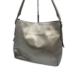 画像をギャラリービューアに読み込む, 【中古】ヒロフ HIROFU ショルダーバッグ ワンショルダー レザー メタリック シルバー系 i0429wq02520
