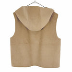 将图片加载到图库查看器，【中古】COS コス フーデッドベスト ベージュ ウール混 ジップアップ i1222h01412
