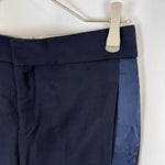 画像をギャラリービューアに読み込む, 【中古】Drawer ドゥロワー ラインパンツ ウール フラノライン ネイビー i1222y00716
