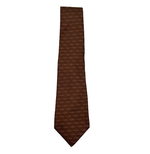 Load image into Gallery viewer, 【中古】フェンディ FENDI ネクタイ ブラウン FFロゴ 総柄 シルク i1029pq00718
