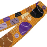 将图片加载到图库查看器，【中古】エルメス HERMES ツイリー スカーフ スリム テニスボール モチーフ オレンジ系 i0627aq00564
