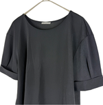 Load image into Gallery viewer, 【中古】セオリーリュクス theory luxe ジョーゼットジャージー 半袖トップス ブラック i1030n0045
