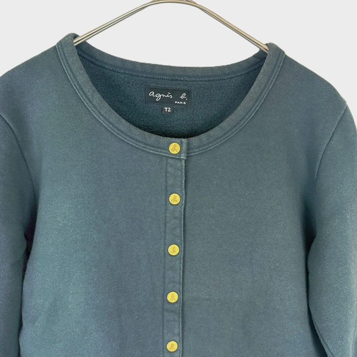 【中古】アニエスベー agnes b. カーディガンプレッション スウェット トレーナー i0911wq00912