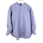 Load image into Gallery viewer, 【中古】ブラミンク BLAMINK コットン ブラウス シャツ ラベンダー パープル 光沢 長袖  上品 きれいめ シルク i0908h00127
