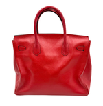 画像をギャラリービューアに読み込む, 【中古】HIGH CLASS ハイクラス レザーバッグ 赤 ゴールド金具 ハンドバッグ i1029pq003160
