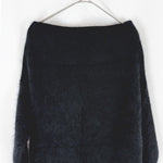 画像をギャラリービューアに読み込む, 【中古】Liesse リエス ウール 起毛ニット ワンピース ブラック 黒 ロング i0807n0213
