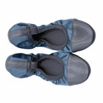 Load image into Gallery viewer, 【中古】ドゥロワー Drawer ノベルティ 室内履き フラットシューズ スリッパ ポーチ付き ネイビー 非売品 i1222y0027
