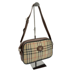 画像をギャラリービューアに読み込む, 【中古】BURBERRY バーバリー ノバチェック ショルダーバッグ ブラウン ベージュ レザー キャンバス レディース 斜め掛け ヴィンテージ j0213aq01080

