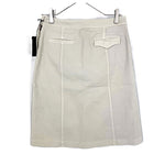 Load image into Gallery viewer, 【中古】ルヴェルソーノアール Le Verseaunoir ひざ丈台形スカート コットン ストレッチ ライトベージュ i0703n0084
