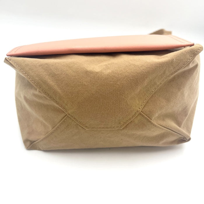 【中古】アクネストゥディオズ Acne Studios ショルダーバッグ ペイパリーナイロントートバッグ ベージュ サーモンピンク h0506aq007