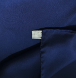 画像をギャラリービューアに読み込む, 【中古】グッチ GUCCI シルクスカーフ ネイビー ロゴ 花柄 大判 レディース i1207oq00365
