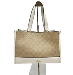 将图片加载到图库查看器，【中古】COACH コーチ シグネチャー  ショルダーバッグ 2WAY ホワイト系 j0223tq03030

