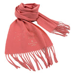 画像をギャラリービューアに読み込む, 【中古】LANVIN en Bleu ランバン オン ブルー マフラー ストール ピンク ウール i0727tq02910
