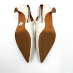 画像をギャラリービューアに読み込む, 【中古】スローブイエナ SLOBE IENA パンプス バックスリング 5cmヒール オフホワイト 白 i0731wq0185
